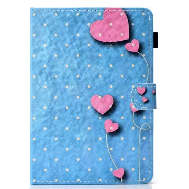 For 10 inch Universal Colored Drawing Stitching Leather Tablet Case(Love)