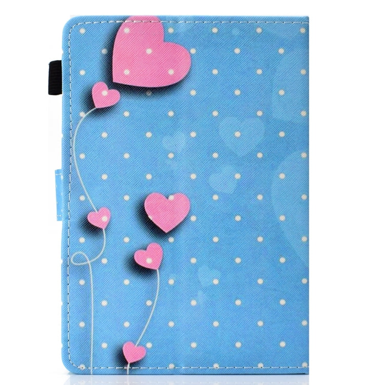 For 10 inch Universal Colored Drawing Stitching Leather Tablet Case(Love)