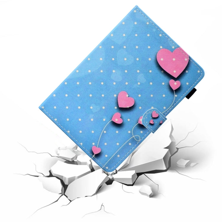 For 10 inch Universal Colored Drawing Stitching Leather Tablet Case(Love)