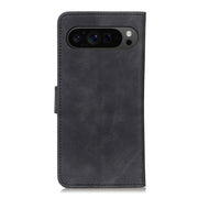 For Google Pixel 9 Pro KHAZNEH Retro Texture Flip Leather Phone Case(Black)