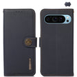 For Google Pixel 9 KHAZNEH Custer Genuine Leather RFID Phone Case(Blue) - Google Cases by PMC TechLife | Online Shopping South Africa | PMC TechLife | Buy Now Pay Later Mobicred