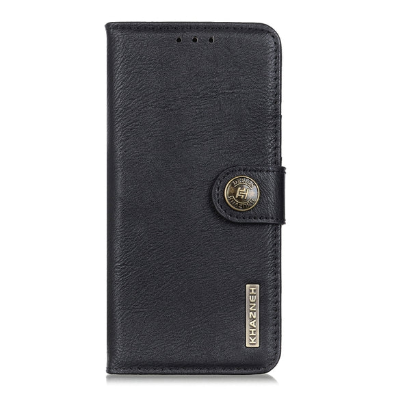 For Google Pixel 9 Pro KHAZNEH Cowhide Texture Horizontal Flip Leather Phone Case(Black)