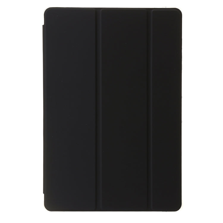 For Samsung Galaxy Tab S10 FE / S9 FE / S9 3-Fold Clear Acrylic Leather Tablet Case(Black)
