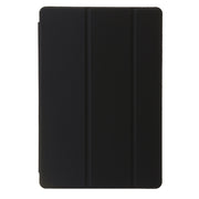 For Samsung Galaxy Tab S10 FE / S9 FE / S9 3-Fold Clear Acrylic Leather Tablet Case(Black)