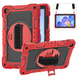 For Honor Pad X8 360 Degree Rotation PC Contrast Silicone Tablet Case(Red + Black) - free shipping - PMC TechLife - Order now!
