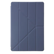 For Samsung Galaxy Tab S9 Clear Acrylic Deformation Leather Tablet Case(Lavender)