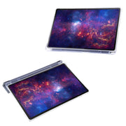 For Samsung Galaxy Tab S9 Clear Acrylic Deformation Leather Tablet Case(Lavender)