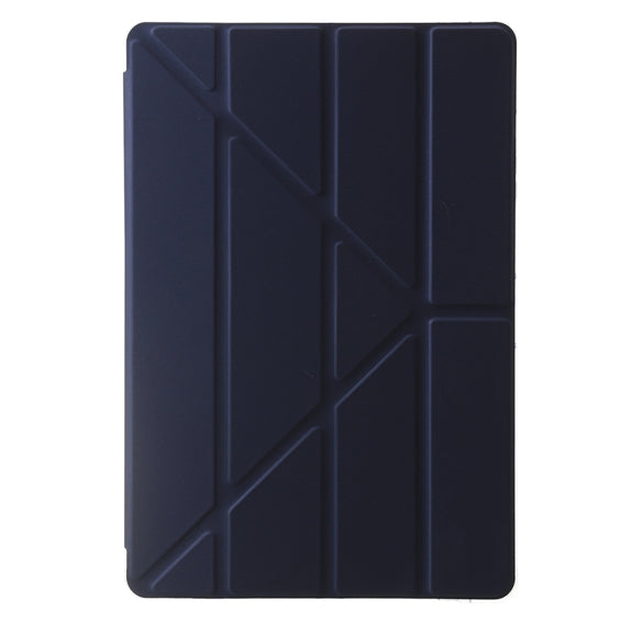 For Samsung Galaxy Tab S9 Clear Acrylic Deformation Leather Tablet Case(Dark Blue)
