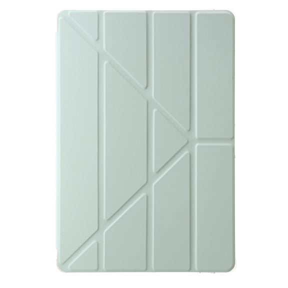 For Samsung Galaxy Tab S9 Clear Acrylic Deformation Leather Tablet Case(Green)
