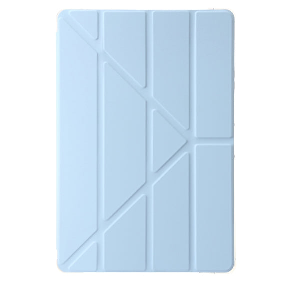 For Samsung Galaxy Tab S9 Clear Acrylic Deformation Leather Tablet Case(Ice Blue)
