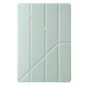 For Samsung Galaxy Tab S10+ / S9+ Clear Acrylic Deformation Leather Tablet Case(Green)