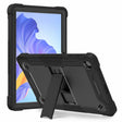 For Honor Pad X8 Shockproof Silicone Hybrid PC Tablet Case with Holder(Black) - Honor by PMC TechLife | Online Shopping South Africa | PMC TechLife