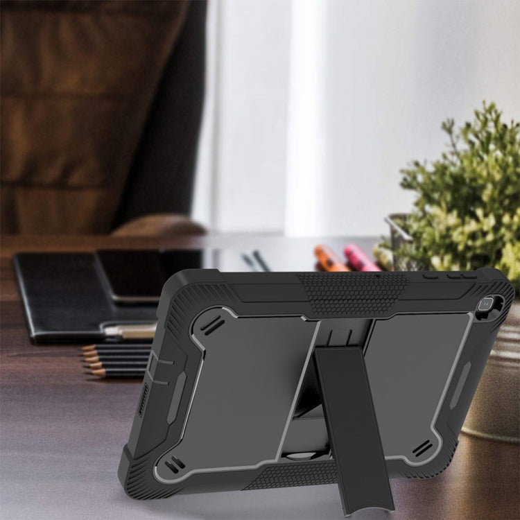 For Honor Pad X8 Shockproof Silicone Hybrid PC Tablet Case with Holder(Black)