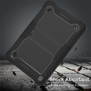 For Honor Pad X8 Shockproof Silicone Hybrid PC Tablet Case with Holder(Black)
