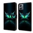 For Motorola Moto G14 Crystal 3D Shockproof Protective Leather Phone Case(Reflection Dutterfly) - Motorola Cases by PMC TechLife | Online Shopping South Africa | PMC TechLife | Buy Now Pay Later Mobicred