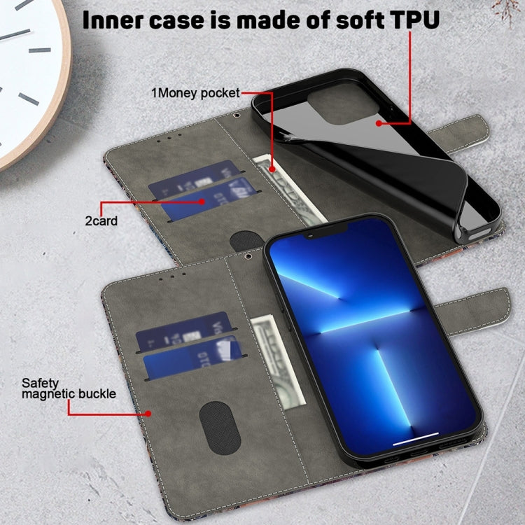 For Motorola Moto G14 Crystal 3D Shockproof Protective Leather Phone Case(Butterfly)