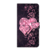 For Motorola Moto G54 Crystal 3D Shockproof Protective Leather Phone Case(Lace Love)
