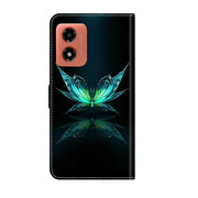 For Motorola Moto G Play 2024 Crystal 3D Shockproof Protective Leather Phone Case(Reflection Dutterfly)