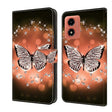 For Motorola Moto G Play 2024 Crystal 3D Shockproof Protective Leather Phone Case(Crystal Butterfly) - Motorola Cases by PMC TechLife | Online Shopping South Africa | PMC TechLife | Buy Now Pay Later Mobicred