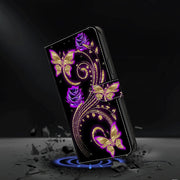 For Motorola Moto G Play 2024 Crystal 3D Shockproof Protective Leather Phone Case(Diamond Butterfly)