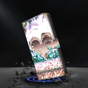 For Motorola Moto G24 Crystal 3D Shockproof Protective Leather Phone Case(Pink Diamond Heart)