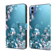 For Motorola Moto G24 Crystal 3D Shockproof Protective Leather Phone Case(Plum Flower)