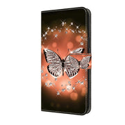 For Motorola Moto G24 Crystal 3D Shockproof Protective Leather Phone Case(Crystal Butterfly)