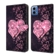 For Motorola Moto G24 Power Crystal 3D Shockproof Protective Leather Phone Case(Lace Love) - Motorola Cases by PMC TechLife | Online Shopping South Africa | PMC TechLife | Buy Now Pay Later Mobicred
