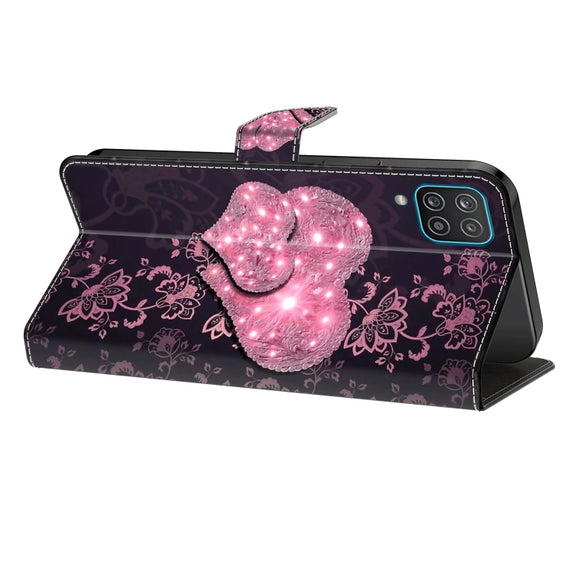For Motorola Moto G24 Power Crystal 3D Shockproof Protective Leather Phone Case(Lace Love)