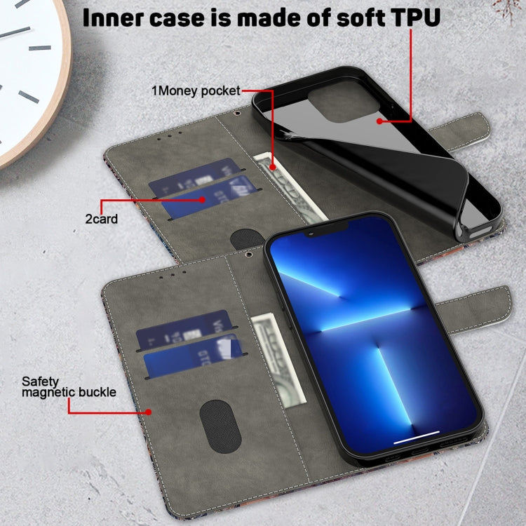 For Motorola Moto G04 Crystal 3D Shockproof Protective Leather Phone Case(Butterfly)