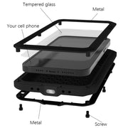 For iPhone 15 Pro LOVE MEI Metal Shockproof Life Water-resistant Dustproof Phone Case(Yellow)