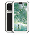 For iPhone 16 Pro LOVE MEI Metal Shockproof Life Waterproof Dustproof Phone Case(White) - free shipping - PMC Jewellery - Order now!