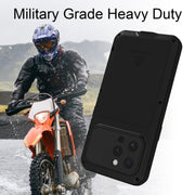 For iPhone 16 Pro LOVE MEI Metal Shockproof Life Water-resistant Dustproof Phone Case(White)