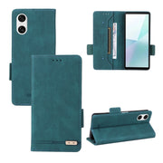 For Sony Xperia 10 VI 2024 Magnetic Clasp Leather Phone Case(Green)