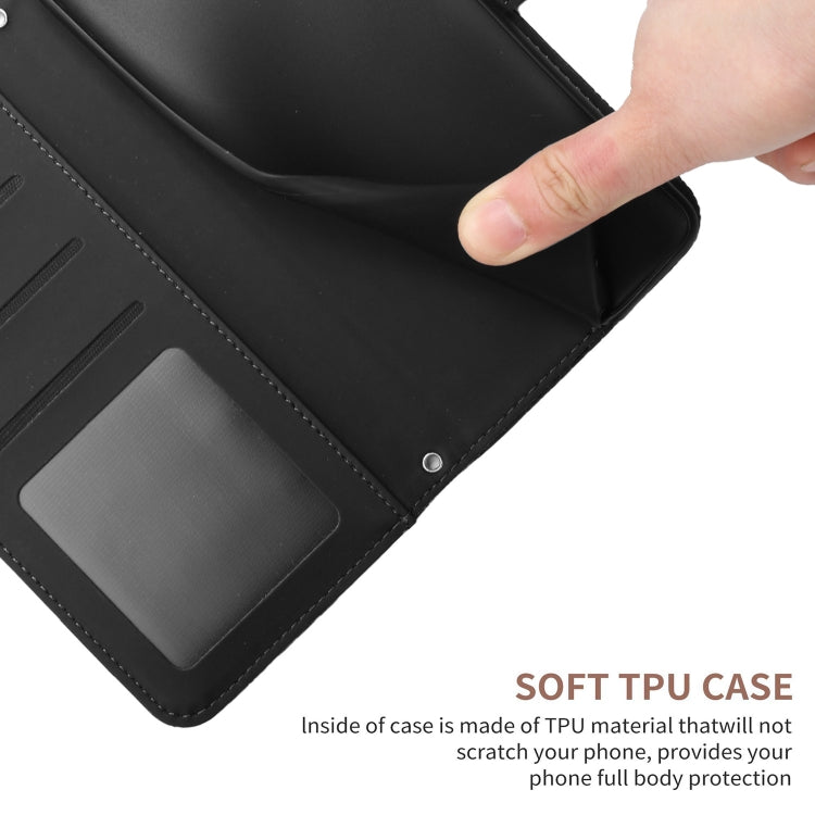 For Google Pixel 9 Skin Feel Butterfly Embossed Flip Leather Phone Case(Black)