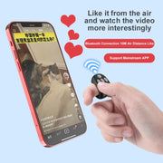 JX-05 5-button Bluetooth Remote Control Cellphone Smart Ring Remote Control(Black)