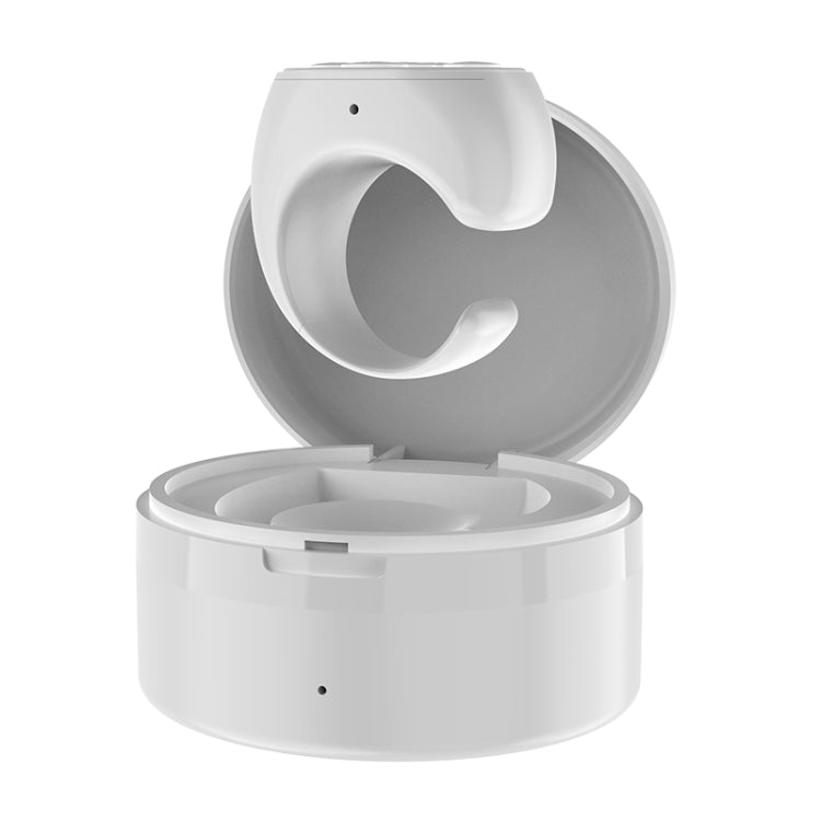 JX-05S 5-button Bluetooth Remote Control Cellphone Smart Ring Remote Control with Charging Case(White)