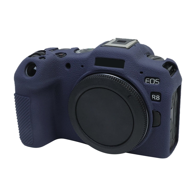 For Canon EOS R8 Soft Silicone Protective Case(Dark Blue)