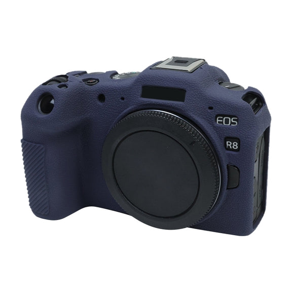 For Canon EOS R8 Soft Silicone Protective Case(Dark Blue)