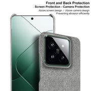 For Xiaomi 14 5G imak Ruiyi Series Cloth Texture PU + PC Phone Case(Light Grey)