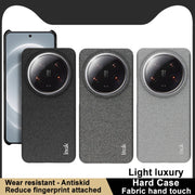 For Xiaomi 14 Ultra 5G imak Ruiyi Series Cloth Texture PU + PC Phone Case(Dark Grey)
