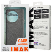 For Xiaomi 14 Ultra 5G imak Ruiyi Series Cloth Texture PU + PC Phone Case(Dark Grey)