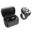 S20 Portable Smart Wireless Bluetooth Ring Remote Control with Charging Case(Black) - Phone Remote Control by PMC TechLife | Online Shopping South Africa | PMC TechLife | Buy Now Pay Later Mobicred