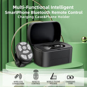 S20 Portable Smart Wireless Bluetooth Ring Remote Control with Charging Case(Pink)
