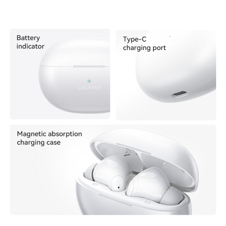 USAMS US-XD18 TWS In Ear Bluetooth Earphone(White)