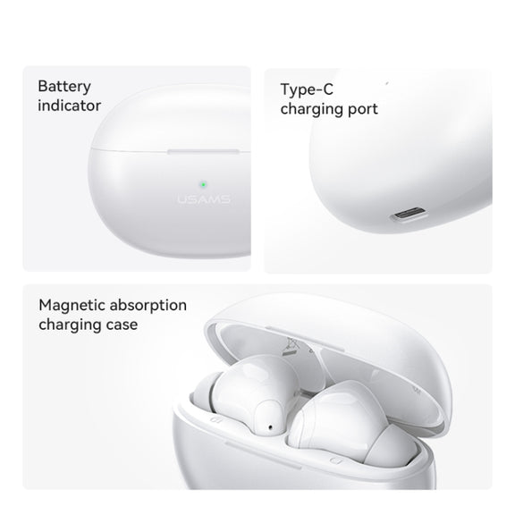 USAMS US-XD18 TWS In Ear Bluetooth Earphone(White)