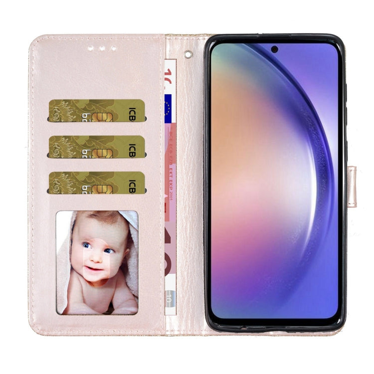 For Honor 90 Lite Glitter Powder Flip Leather Phone Case(Gold)