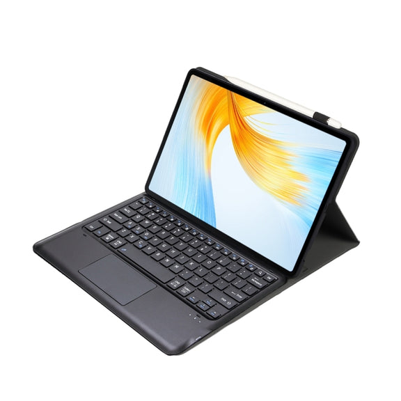 For Lenovo Xiaoxin Pad Pro 12.7 inch AM24-A TPU Ultra-thin Detachable Bluetooth Keyboard Tablet Leather Case with Touchpad(Black)