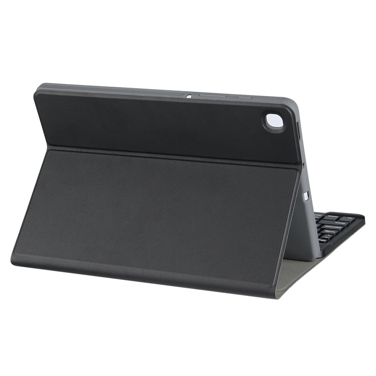 For Samsung Galaxy Tab A9 Square Cap Bluetooth Keyboard Leather Case with Pen Slot(Dark Green)