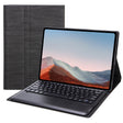 For Microsoft Surface Pro 9 SF129 Tree Texture Bluetooth Keyboard Leather Tablet Case(Black) - Others Keyboard by PMC TechLife | Online Shopping South Africa | PMC TechLife